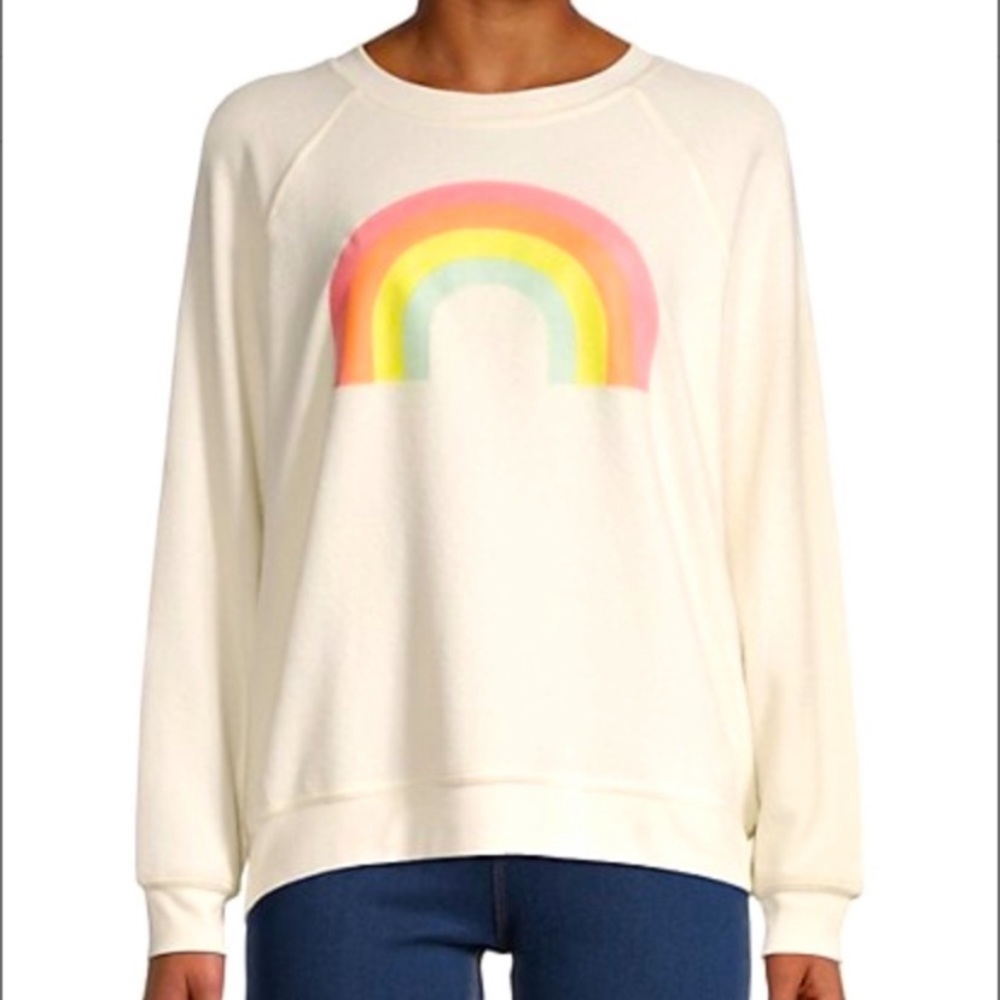 New Wildfox After The Rain Summers Rainbow Sweater size small
